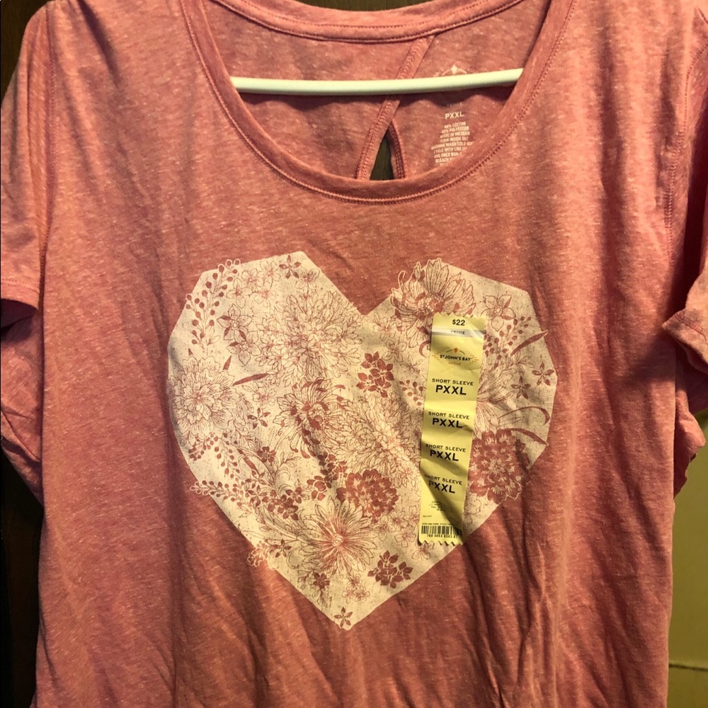 Pink short sleeved T-shirt